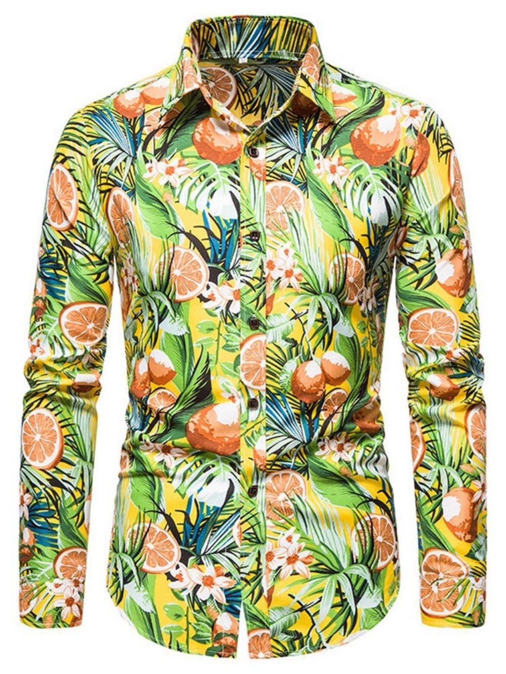 Casual Overhemd Met Bloemenprint En Single-Breasted Lente