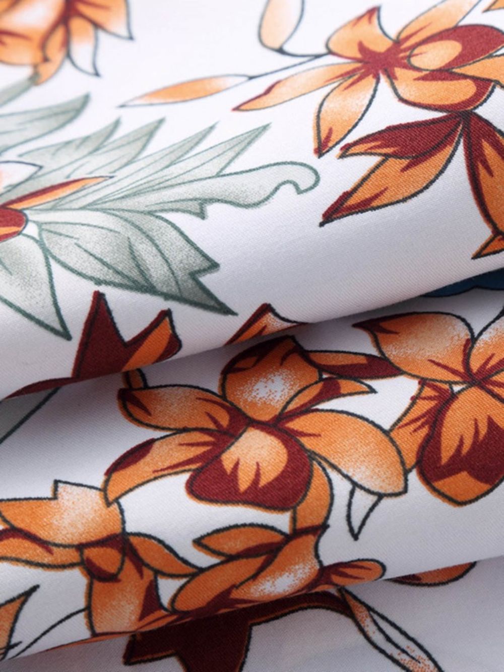 Casual Overhemd Met Lange Mouwen En Bloemenprint Heren