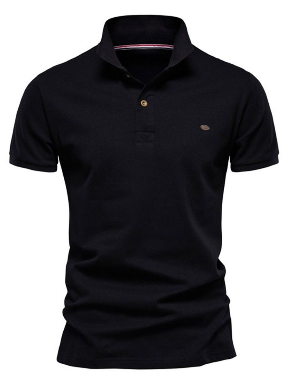 Casual Polohals Effen Mode Poloshirt