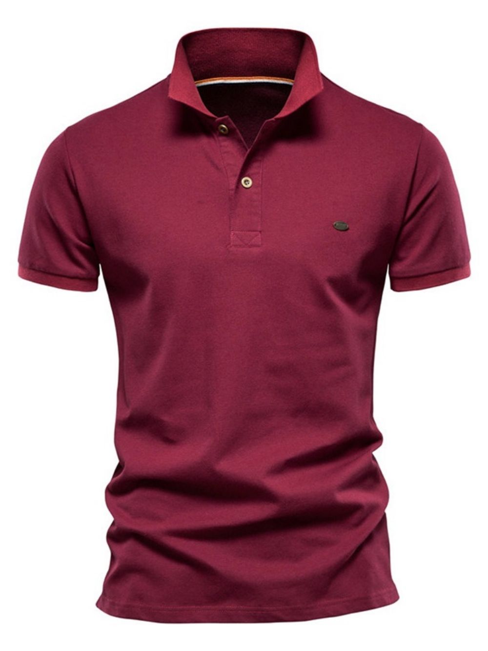 Casual Polohals Effen Mode Poloshirt