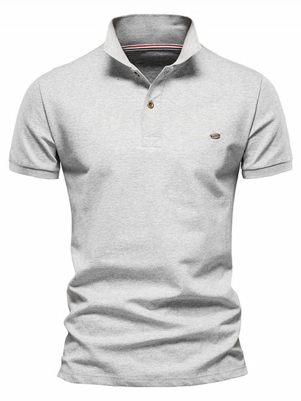 Casual Polohals Effen Mode Poloshirt