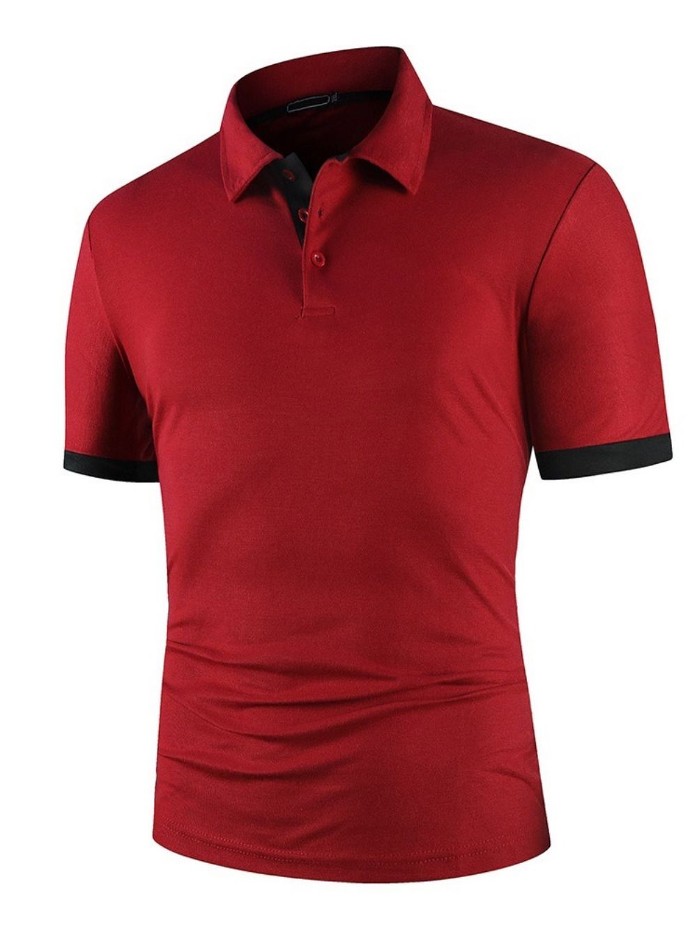 Hot Sale Patchwork Europees Kleurblok Poloshirt