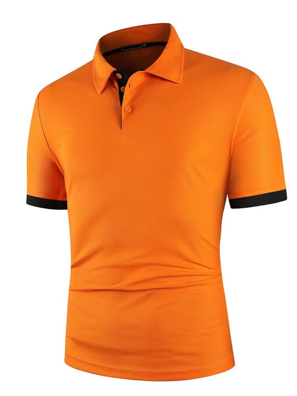 Hot Sale Patchwork Europees Kleurblok Poloshirt