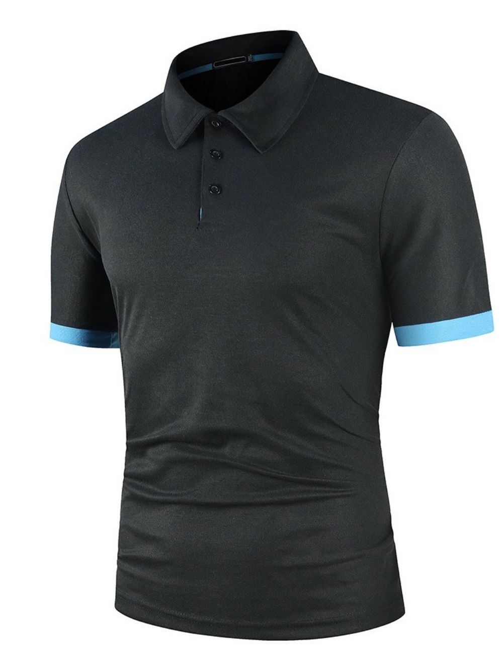 Hot Sale Patchwork Europees Kleurblok Poloshirt