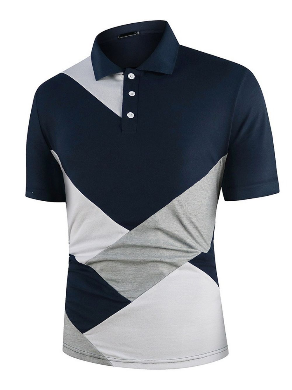 Patchwork Kleurblok Engeland Poloshirt