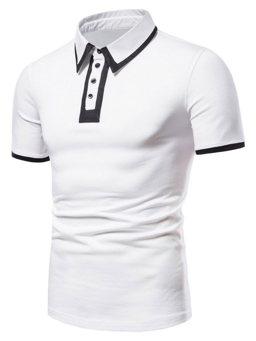 Poloshirt Heren Met Casual Knoop En Revers