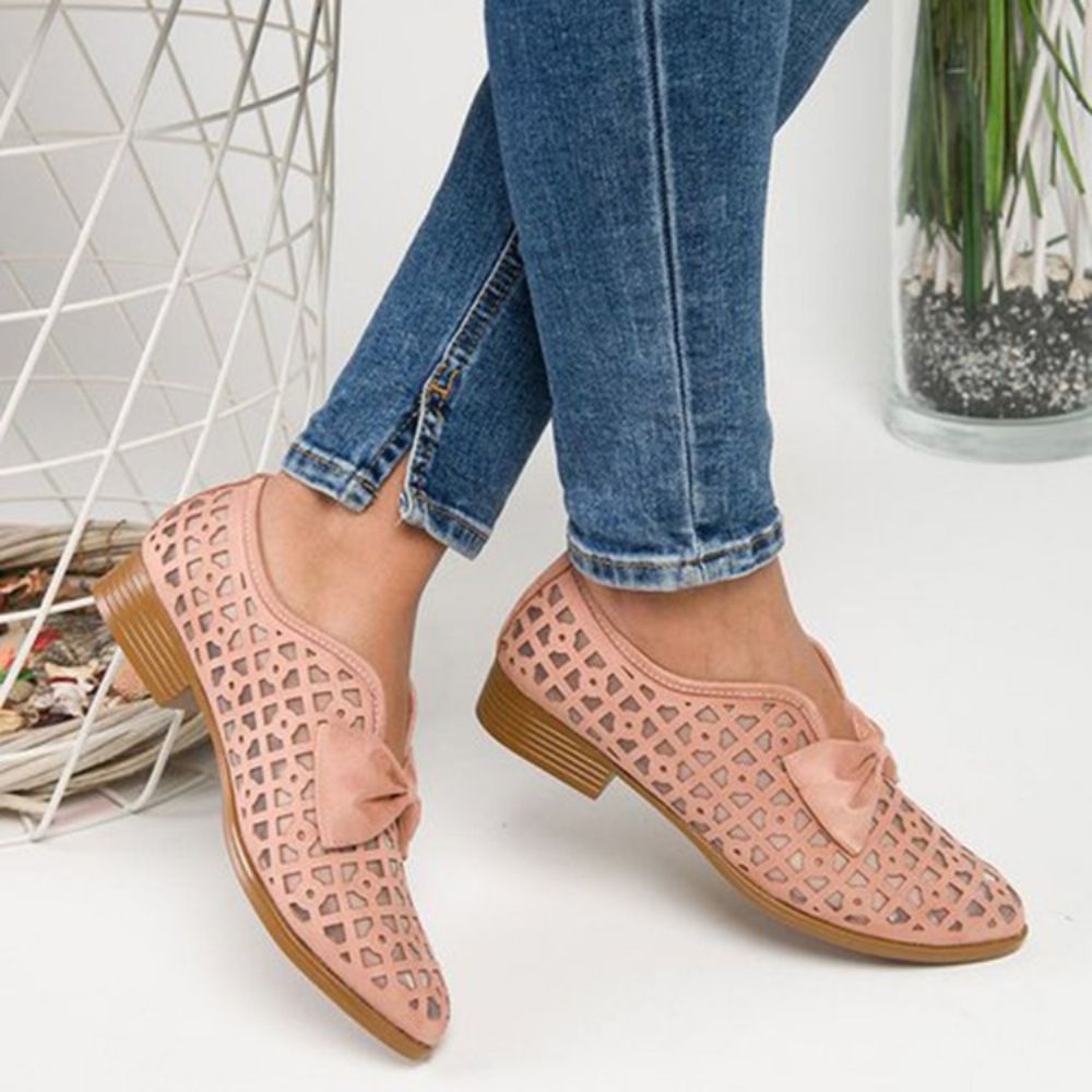 Slip-On Blokhak Hollow Half-Heel (3-5 Cm) Dunne Schoenen