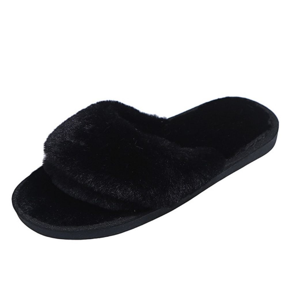 Teenslipper Instapper Plat Met Effen Pantoffels