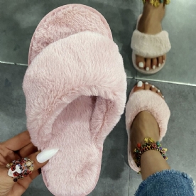 Teenslipper Instapper Plat Met Effen Pantoffels