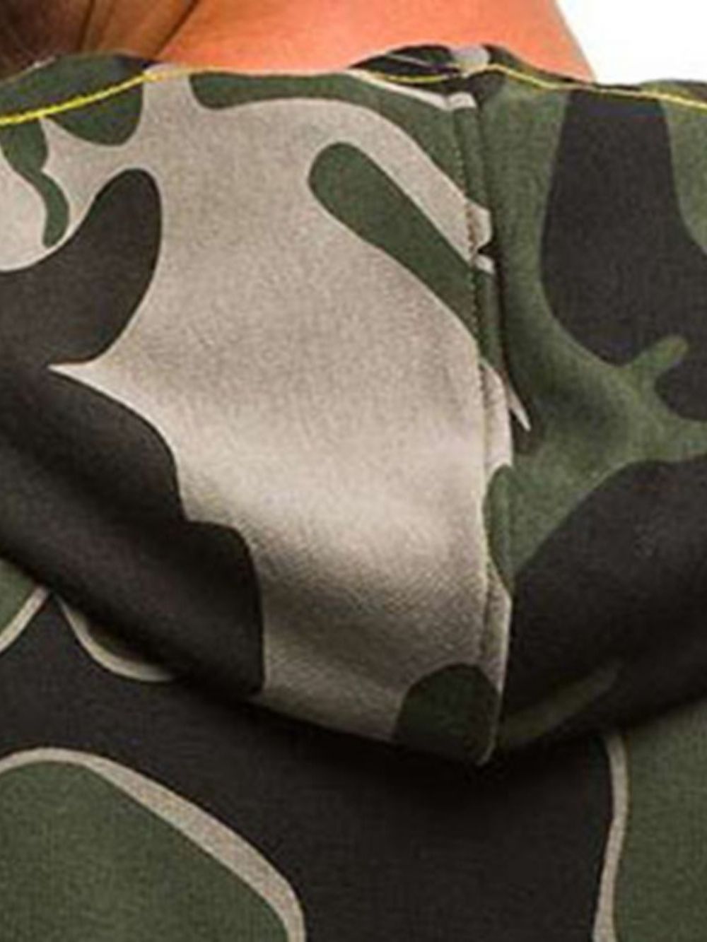 Camouflage Zomer Casual Herenvest Met Capuchon En Print