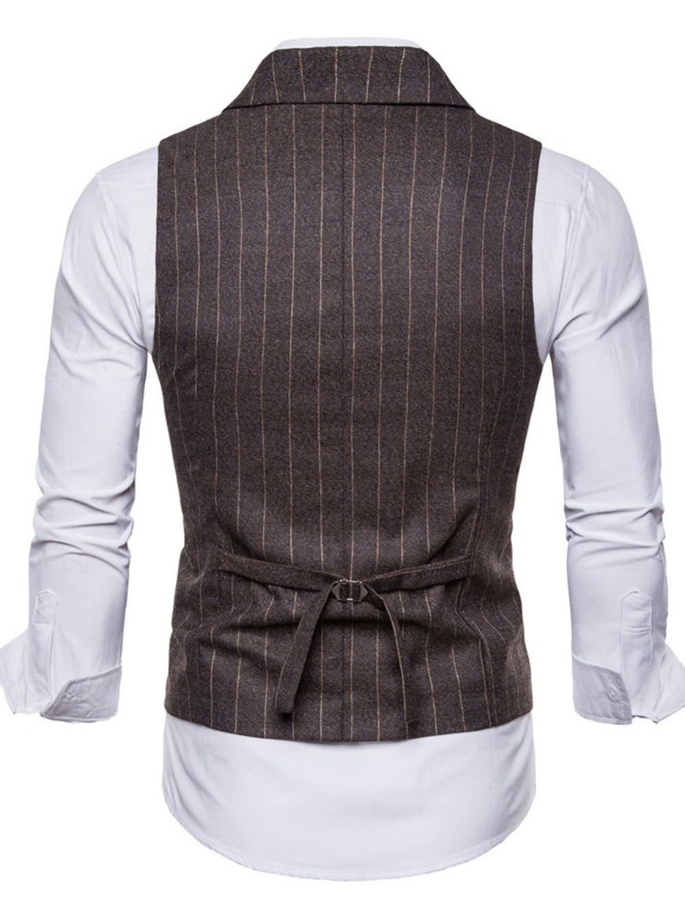 Casual Vest Heren Met Dubbele Bretels En Revers