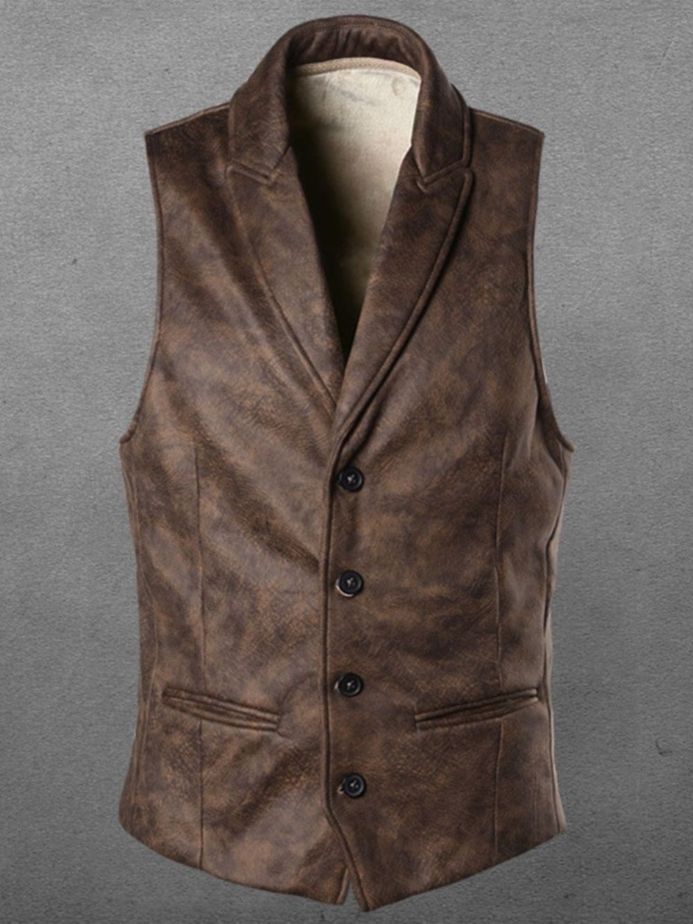 Europees Herfstgilet Met Revers