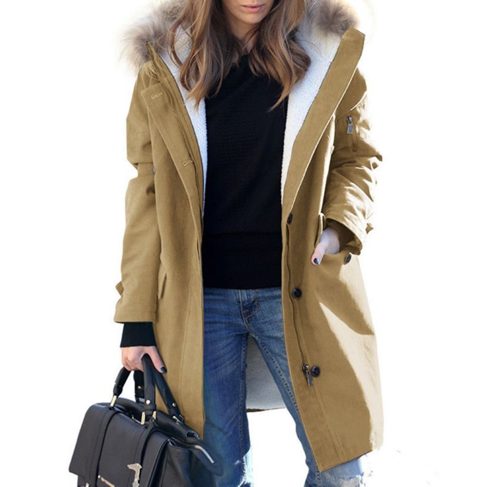 Halflange Ritszak Met Lange Mouwen Losse Trenchcoat