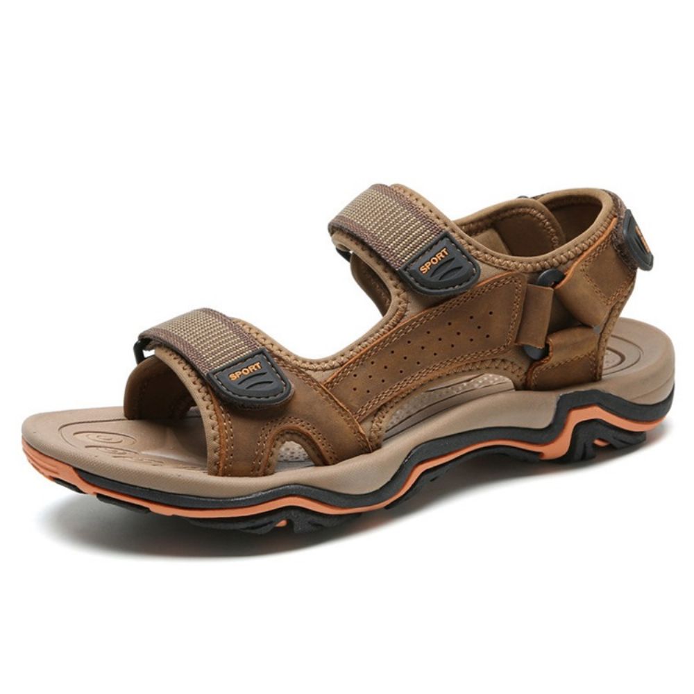 Sandalen Heren Met Kleurblok En Klittenband