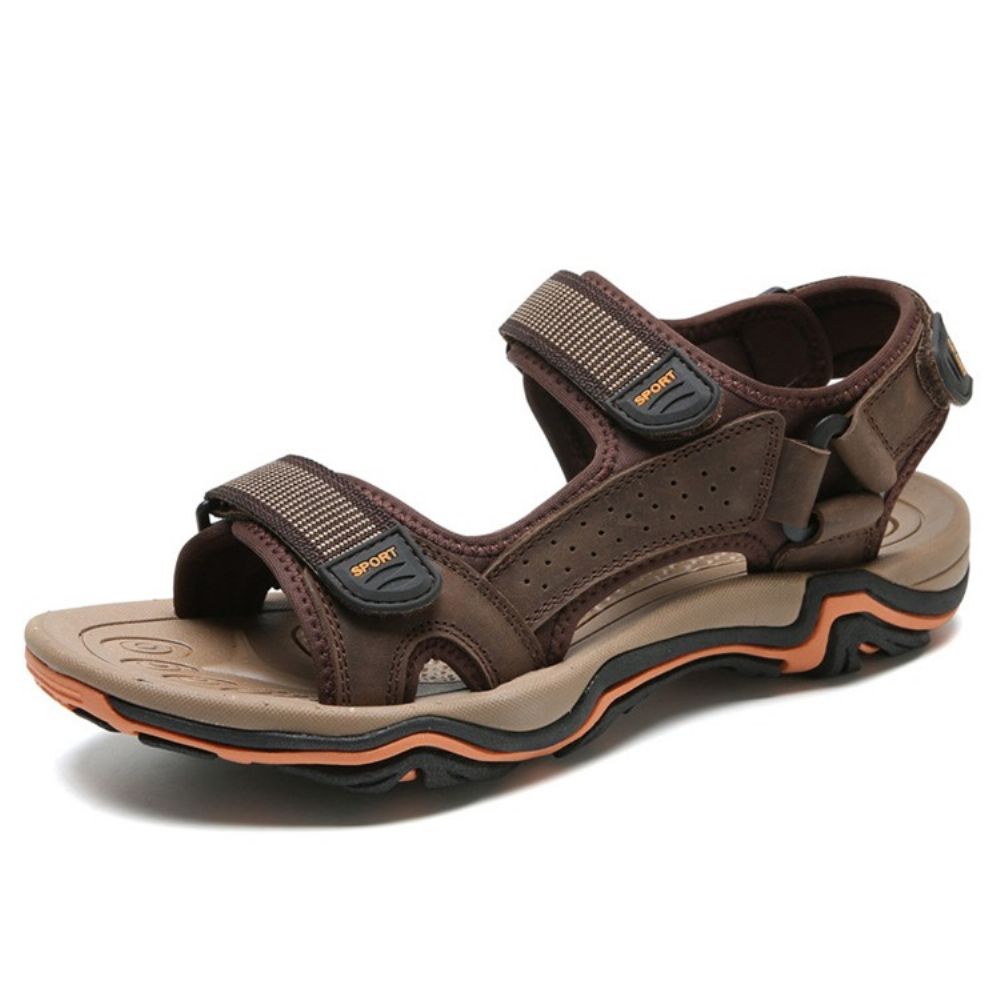 Sandalen Heren Met Kleurblok En Klittenband