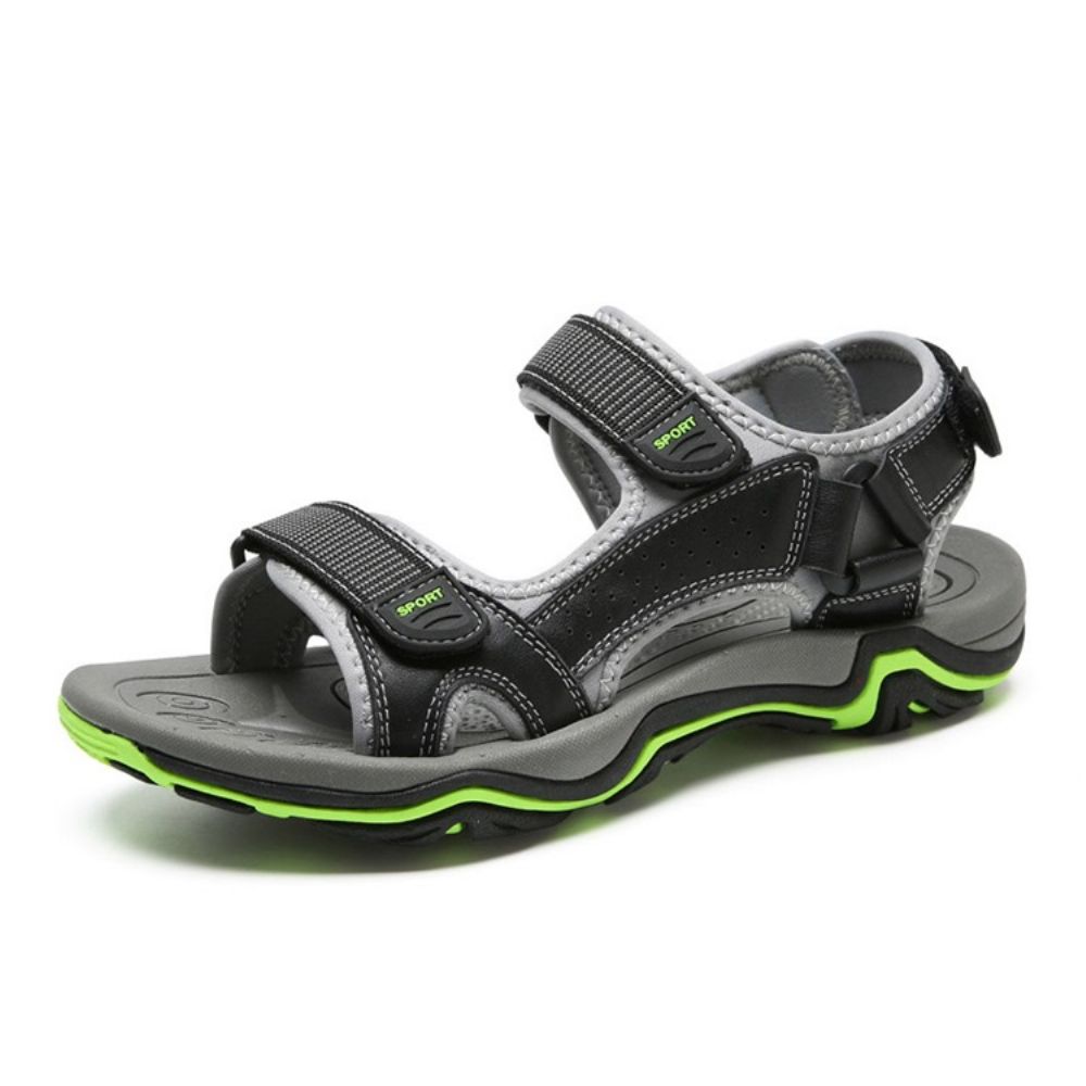 Sandalen Heren Met Kleurblok En Klittenband