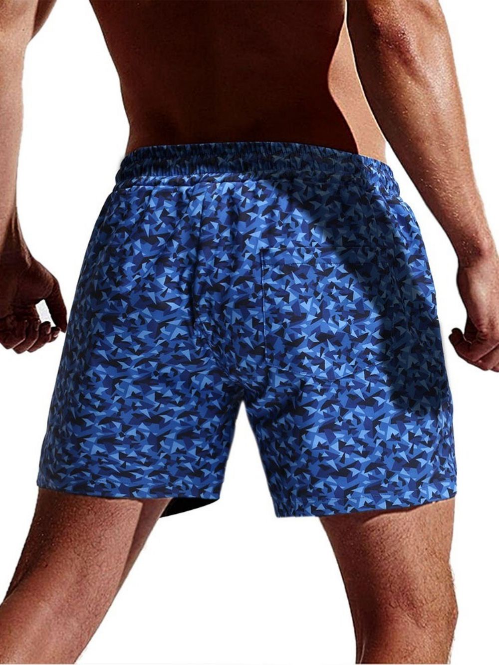 Rechte Camouflage Strandshort Heren Met Veters