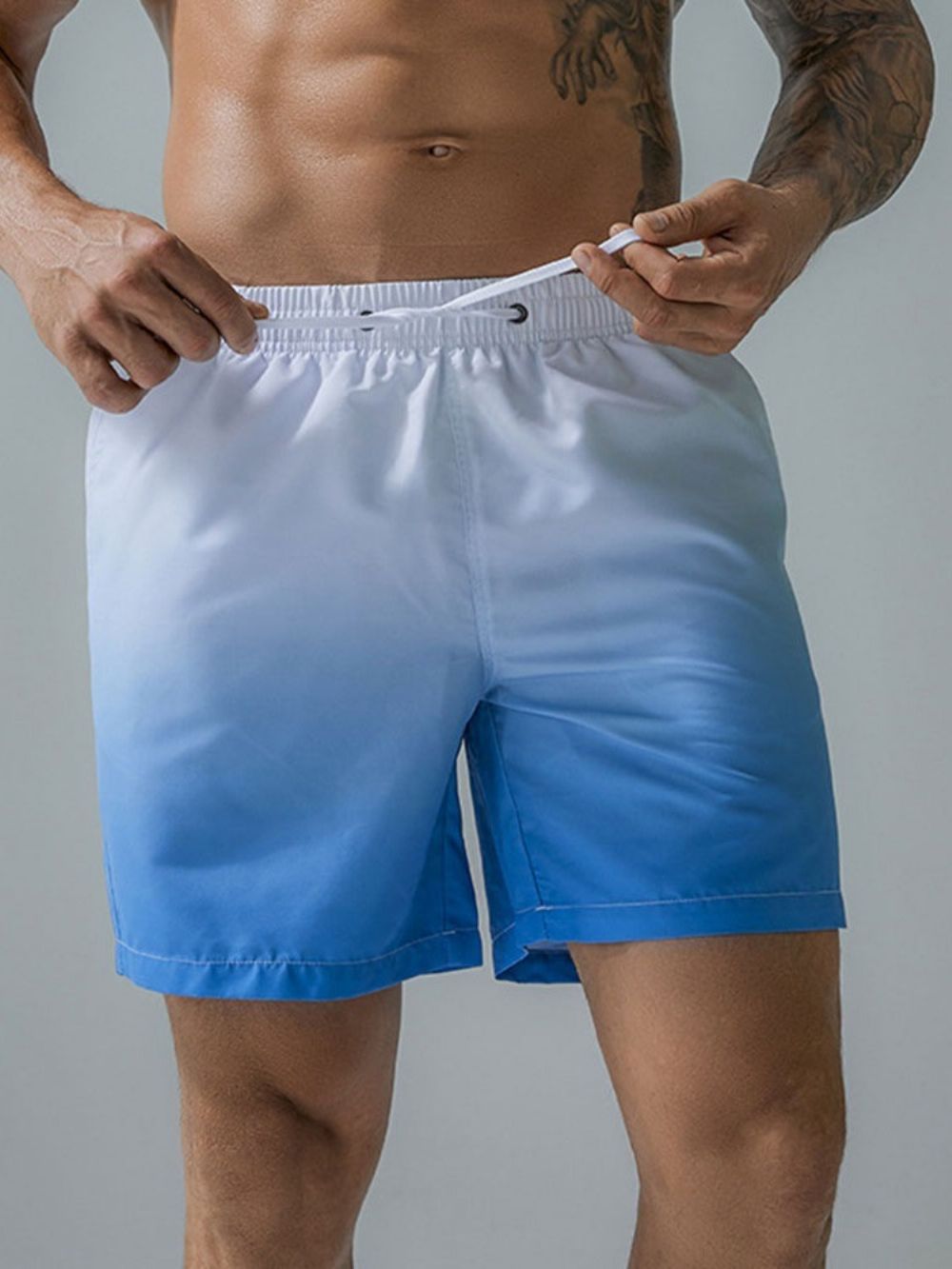 Rechte Strandshort Met Veters Heren