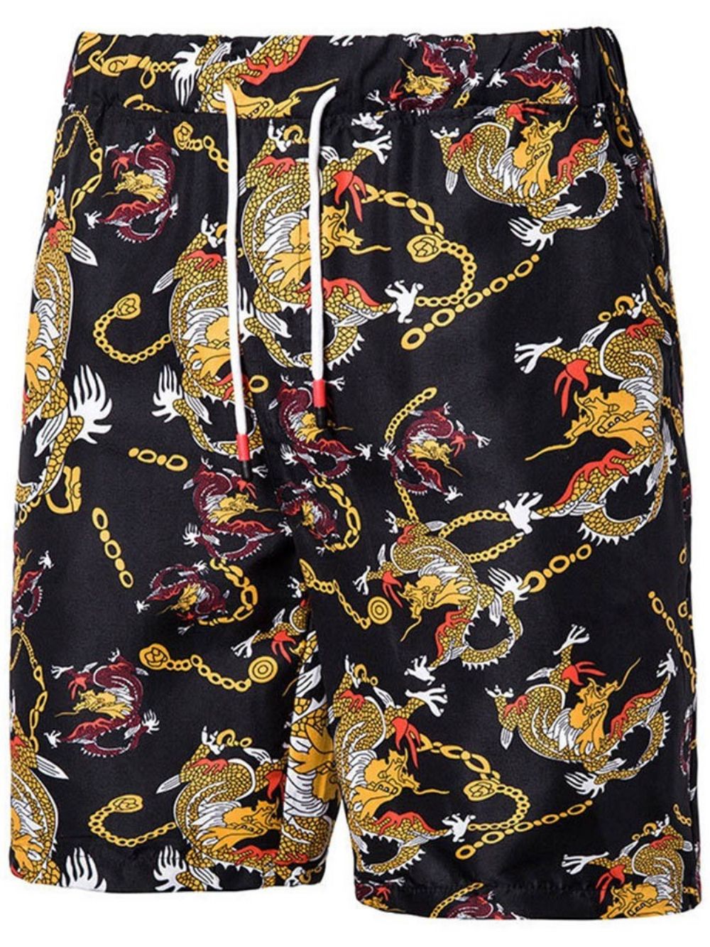 Strandshort Heren Met Rechte Print