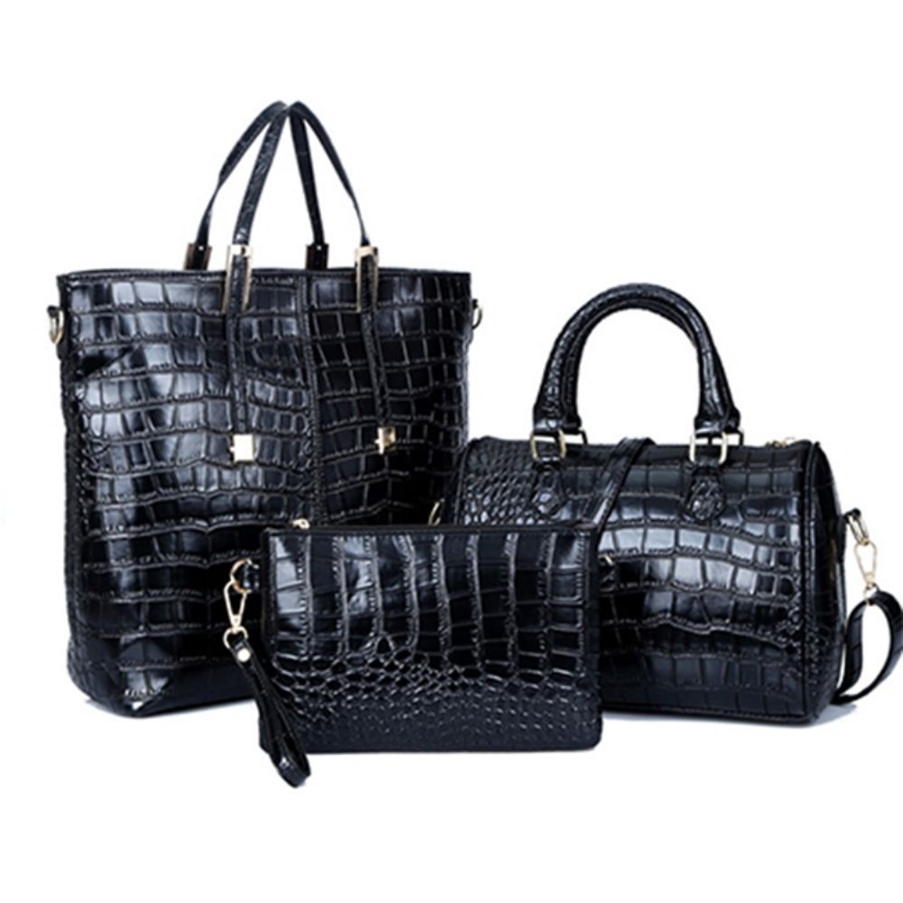 Celebrity Croco-Handtassen (3 Tassen)