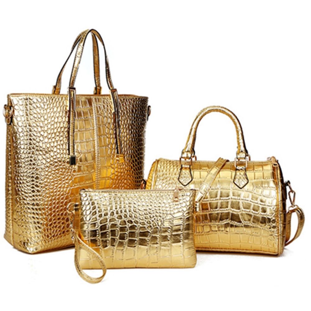 Celebrity Croco-Handtassen (3 Tassen)