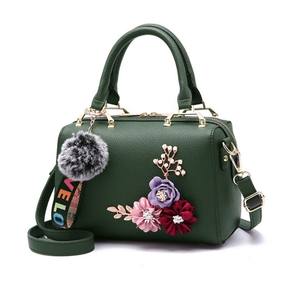 Mode Bloemen Handtas Met Rits Dames