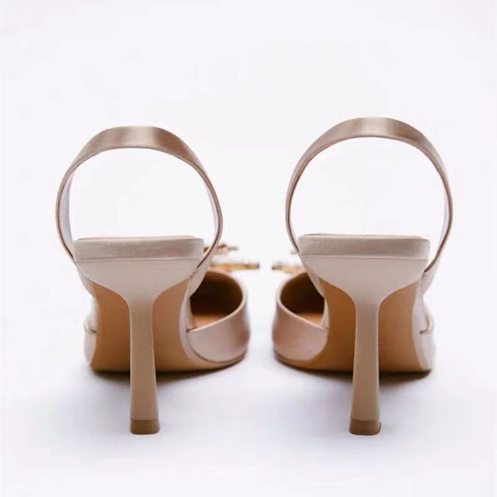 Instapsandalen Met Stilettohak En Slingback-Bandjes