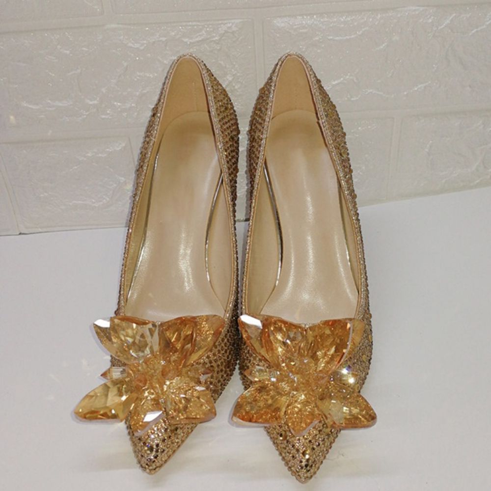 Naaldhak Instapper Strass Western Dunne Schoenen