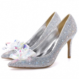 Naaldhak Instapper Strass Western Dunne Schoenen